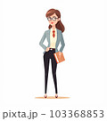 学生の女性のイラスト 103368853