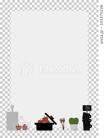 cooking image frame illustration - Stock Illustration [103370286] - PIXTA
