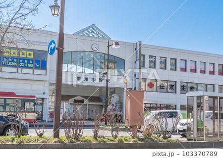 駅前風景　信州中野駅 103370789