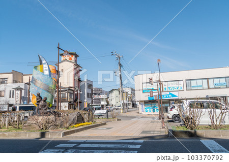 駅前風景　信州中野駅 103370792