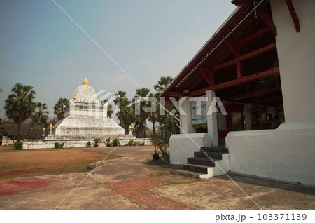 The Lotus Stupa also known as "That Pathum" is one of the unique features of Wat Wisounrat is the Watermelon Stupa, known as That Makmo. which is a circular. The temple was originally built in1512 . The Lotus Stupa also known as "That Pathum" is one of the unique features of Wat Wisounrat is the Watermelon Stupa, known as That Makmo. which is a circular. The temple was originally built in1512 . 103371139