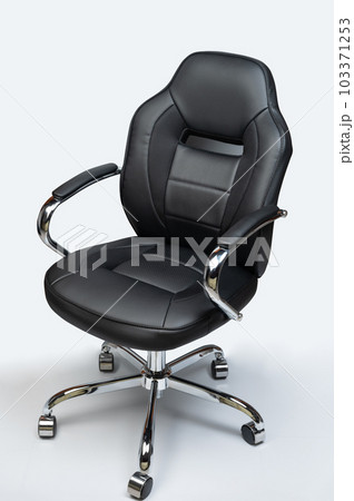 Empty office leather chair 103371253