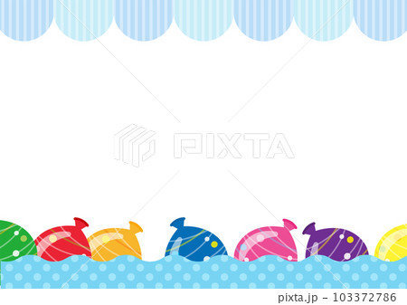 ヨーヨー釣りのフレーム、お店のイメージ 103372786