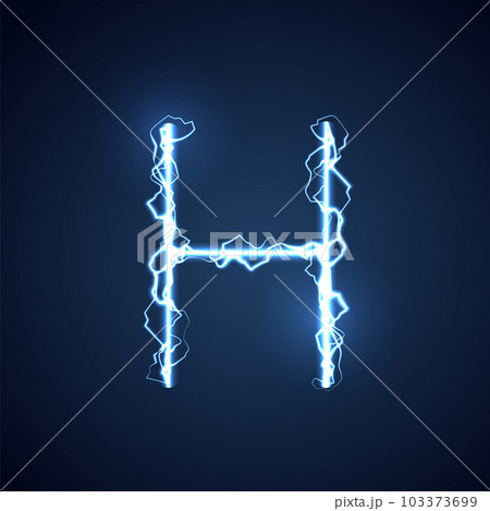 blue letter h