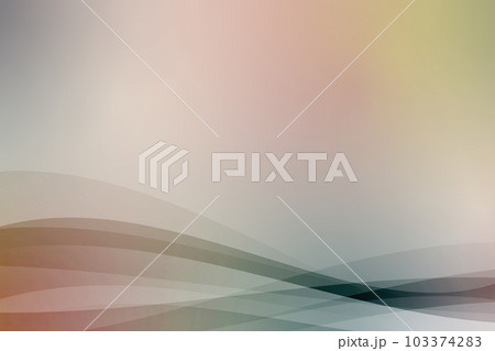 グラデーションが綺麗な曲線で構成された背景イラスト素材 103374283