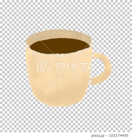 Mug with coffee without main line Mug with coffee without main line 103374495