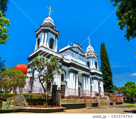 The Our Lady of the Pillar Cathedral in Alajuela - Costa Rica, Central America The Our Lady of the Pillar Cathedral in Alajuela - Costa Rica, Central America 103374763