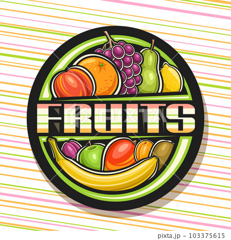 Vector logo for Fruits Vector logo for Fruits 103375615