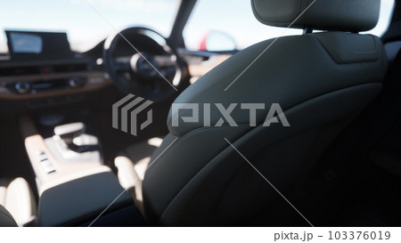 Black luxury modern car Interior 103376019