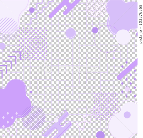背景イラスト_メンフィス_紫 103376368