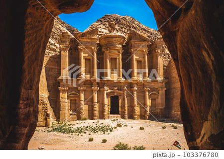 Ad Deir, The Monastery, located at petra in jodan Ad Deir, The Monastery, located at petra in jodan 103376780