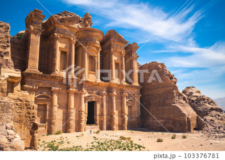 Ad Deir, The Monastery, located at petra in jodan Ad Deir, The Monastery, located at petra in jodan 103376781