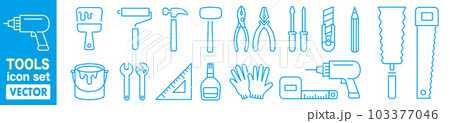 DIY 工具 アイコンセット 103377046