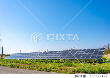 太陽光発電 ソーラーパネル 風力発電 太陽光発電 ソーラーパネル 風力発電 103377155