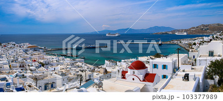 ギリシャ紀行 エーゲ海の島々 ミコノス島 ミコノスタウン ギリシャ紀行 エーゲ海の島々 ミコノス島 ミコノスタウン 103377989