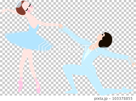 芭蕾雙人舞 兩位芭蕾舞演員在跳舞 芭蕾雙人舞 兩位芭蕾舞演員在跳舞 103378855