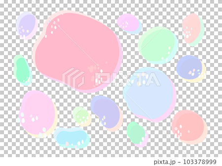 Melting circle background material like acrylic plate 103378999