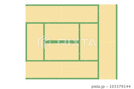 十畳の明るい色の畳 103379144