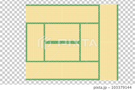 十畳の明るい色の畳 103379144