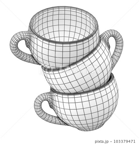 Set of ceramic coffee cup for cappuccino, americano, espresso, mocha, latte Set of ceramic coffee cup for cappuccino, americano, espresso, mocha, latte 103379471