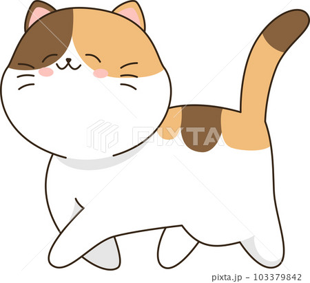 Cartoon cute cat 103379842