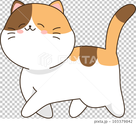 Cartoon cute cat 103379842