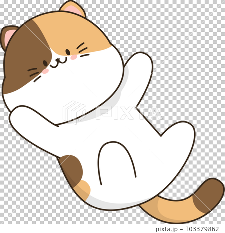 Cartoon cute cat 103379862