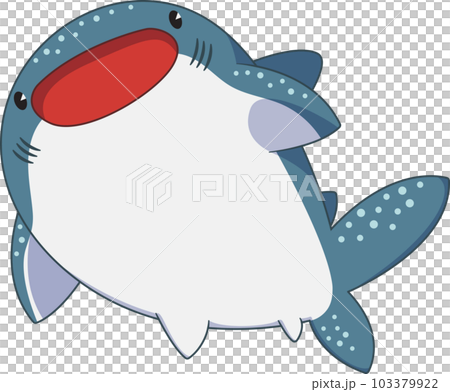 Whale shark cute cartoon style 103379922