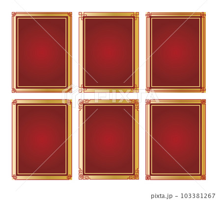 中華風背景フレーム枠背景 103381267