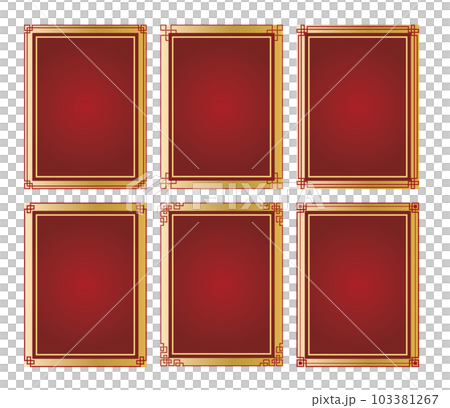 中華風背景フレーム枠背景 103381267