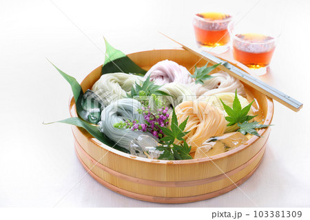 七色そうめん　七色素麺　七夕そうめん　七夕素麺 103381309