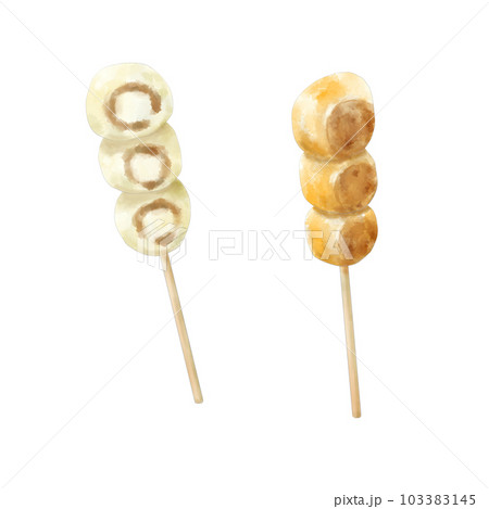 焼き団子（手描き） 103383145