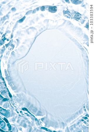 The texture of water on a white background in bright sunlight. 103383594