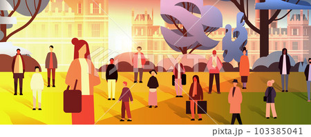 multiethnic people group standing near governmental building mix race men women crowd walking outdoor multiethnic people group standing near governmental building mix race men women crowd walking outdoor 103385041