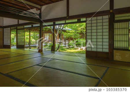 建仁寺　潮音庭　額縁庭園　新緑の季節（京都市東山区） 103385370