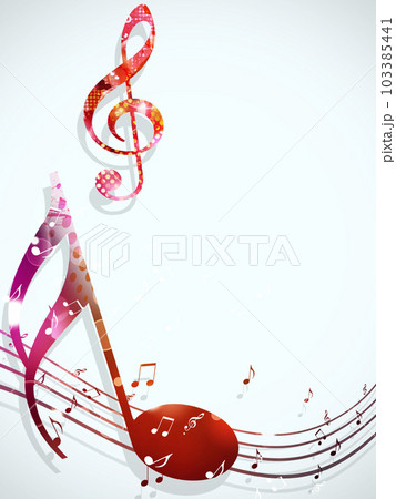 Bright Multicolor Music Poster Bright Multicolor Music Poster 103385441