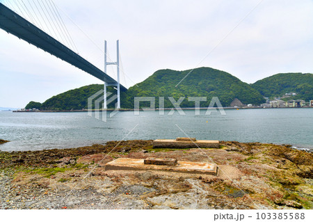 女神大橋/西泊町方面を望む(長崎県長崎市)【2023.5】 女神大橋/西泊町方面を望む(長崎県長崎市)【2023.5】 103385588