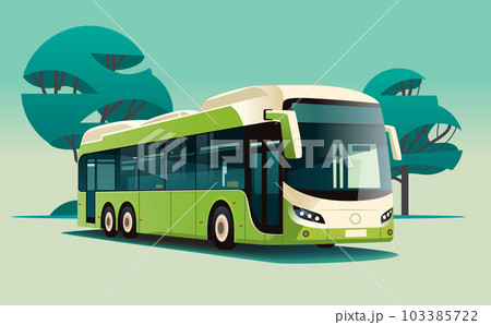 city bus vehicle modern public transport urban and countryside traffic comfortable moving concept city bus vehicle modern public transport urban and countryside traffic comfortable moving concept 103385722