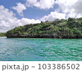 エメラルドグリーンの海の風景 103386502