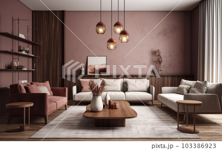 Beautiful Elegant living room interior with luxury furniture. Generative AI Beautiful Elegant living room interior with luxury furniture. Generative AI 103386923