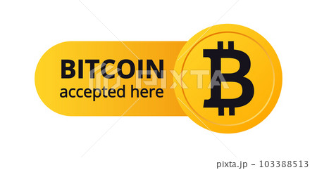 Bitcoin wallet pay accept vector illustration. 103388513