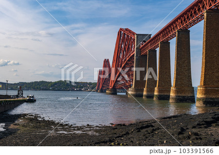 The Forth Bridge At Sunset In Scotland The Forth Bridge At Sunset In Scotland 103391566
