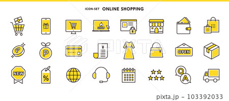 ネットショッピング アイコンセット ネットショッピング アイコンセット 103392033