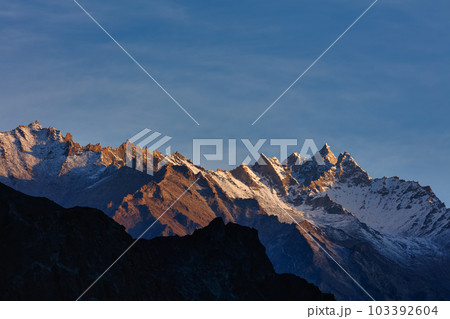 Karakoram Mountains beautiful landscape,Turtuk a beautiful small village,Leh,Ladakh,northern India, Karakoram Mountains beautiful landscape,Turtuk a beautiful small village,Leh,Ladakh,northern India, 103392604