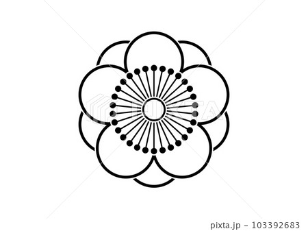 陰八重向い梅 103392683