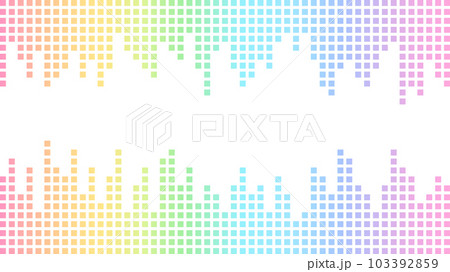 カラフルなイコライザーの背景 カラフルなイコライザーの背景 103392859