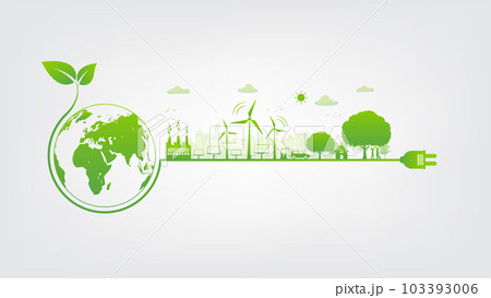 World environment day, Eco friendly, Green city and sustainability development concept 103393006