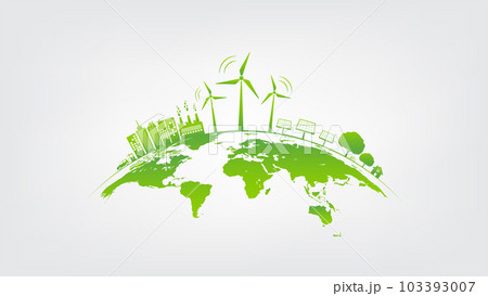 Green city, Earth day, World environment day and sustainable development concept 103393007