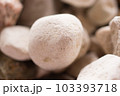 Macro photo decoration garden stones. white stones background 103393718