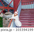 Portrait of Asian Taiwanese Woman in a beanie 103394199